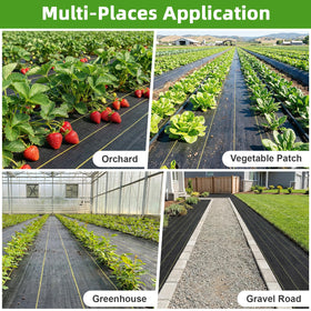 Shade&Beyond tear-resistant weed fabric withstands mower contact for durable yard coverings