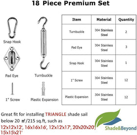 Shade&Beyond plastic expansions provide enhanced screw stability
