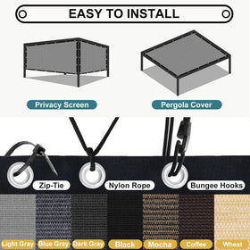 Shade&Beyond UV-protection shade cover helps reduce glare in sunny afternoons.