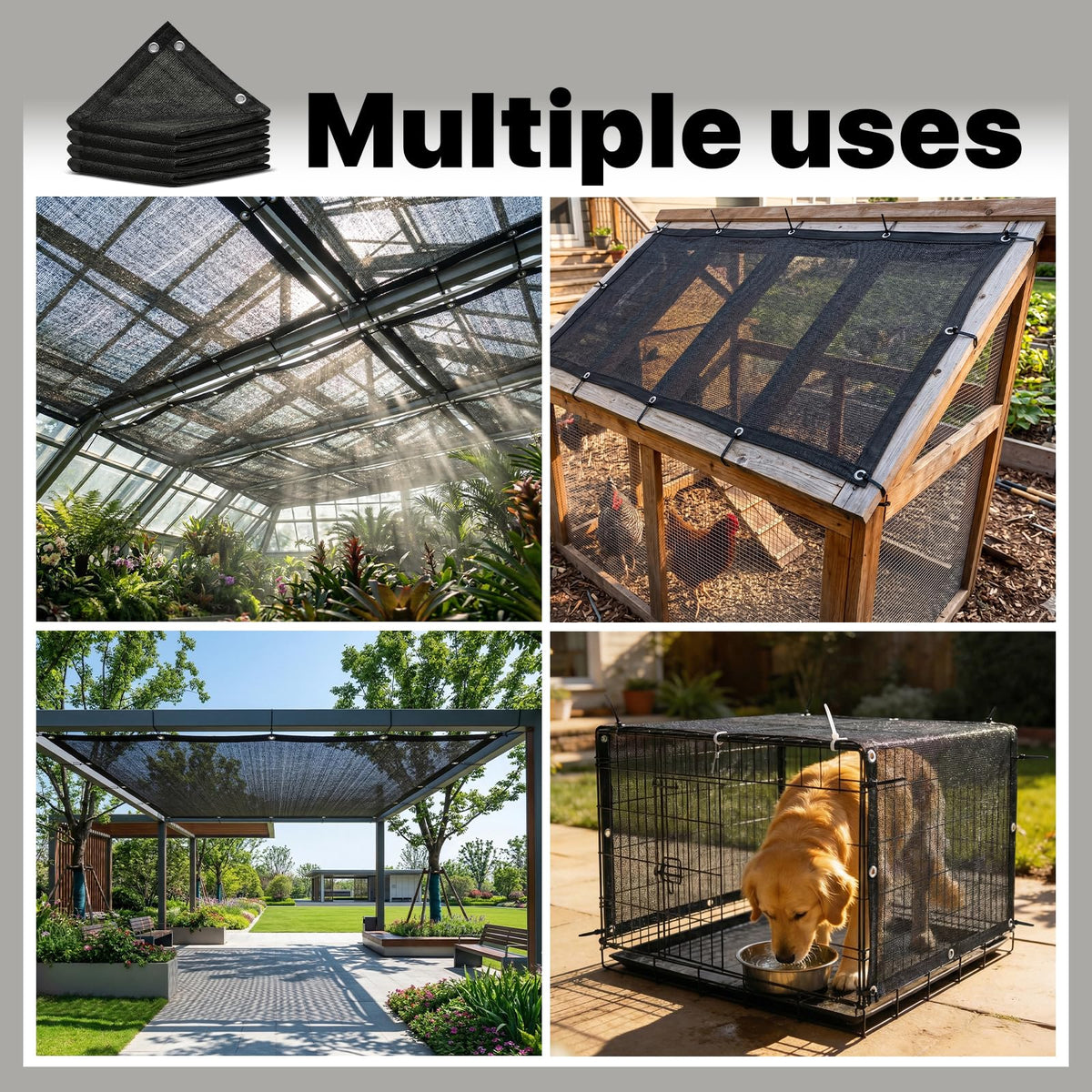 ShadeMart breathable mesh design promotes airflow around plants