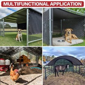 Custom size options to fit barns, coops, and carports