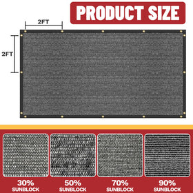ShadeMart dog shade tarp outdoors cools the kennel in sunlight