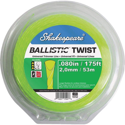Shakespeare Ballistic Twist 175 ft spool ideal for versatile yard trimming.