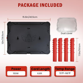 Shaledig 16x12 plate covers up to 8x8 ft brooders