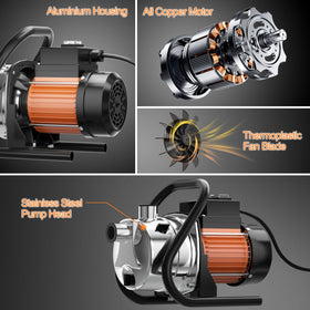 SHANGDA pump with adapters illustrates versatile connections for different setups