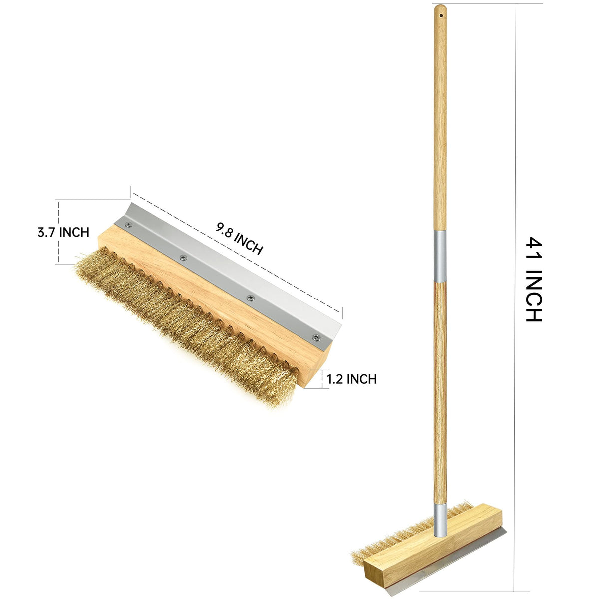 SHANGPEIXUAN brass bristles remove burnt residue for efficient oven maintenance.