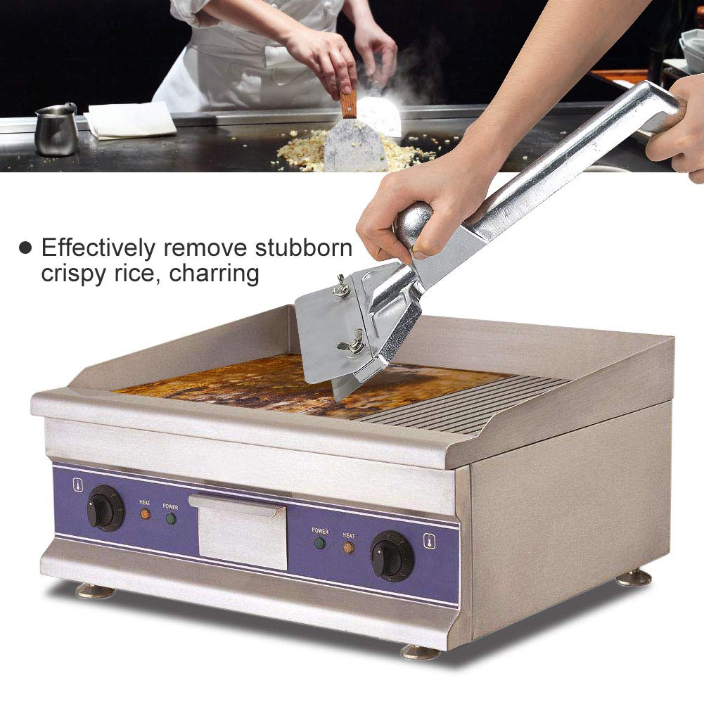 SHANGPEIXUAN griddle scraper with installed blade for thorough cleaning
