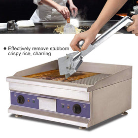 SHANGPEIXUAN griddle scraper with installed blade for thorough cleaning