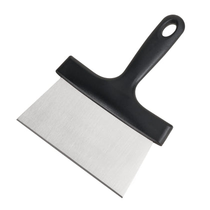 SHANGPEIXUAN grill scraper close-up of 6-4 inch blade for fast grease removal