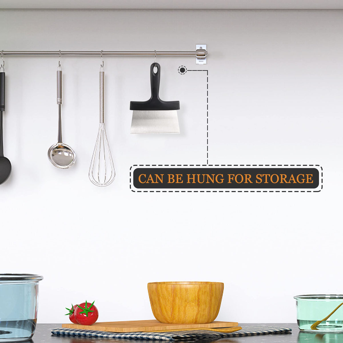 SHANGPEIXUAN hanging-hole design makes storage quick after use