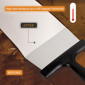 SHANGPEIXUAN multi-use scraper supports chocolate tempering or dessert prep beyond grilling