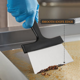 SHANGPEIXUAN sealed-handle griddle scraper ensures comfortable grip and heat resistance