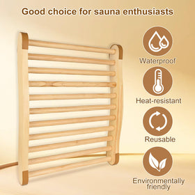 Shanshanshop sauna backrest 2pcs - 18x12 inch size for full back support