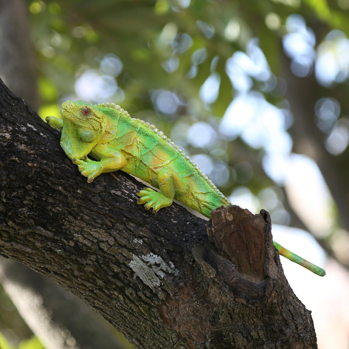 SHAODIE resin iguana sculpture with detailed textures for lifelike garden decor.