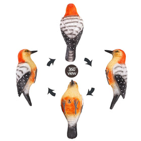 SHAODIE hanging resin bird statue adds tropical charm to fences.