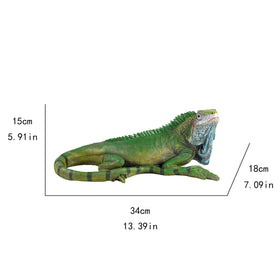 SHAODIE iguana statue shows lifelike scales with tropical appeal