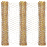 Shappy 3-Pack Gold Chicken Wire Net 40 x 13 in – Lightweight Galvanized Hex Mesh for DIY Crafts