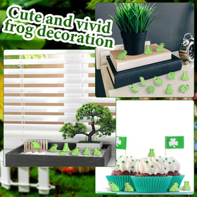 Shappy resin mini frogs used as garden and terrarium decor