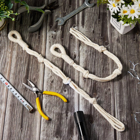 Shappy wall-mounted hanging plant holder for space-saving wall decor.