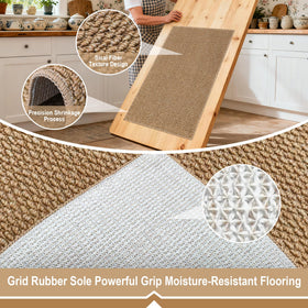 SharpWeaRug durable edge-reinforced mat withstands daily foot traffic.