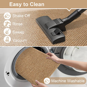 SharpWeaRug moisture-absorption weave keeps entryways dry after rain.