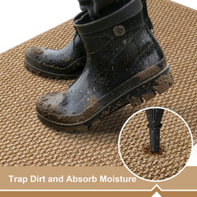 SharpWeaRug washable doormat machine-friendly for easy cleaning and maintenance.