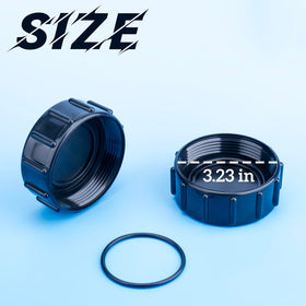 Sharutia kit shows two o-rings and two plastic covers for tight seals