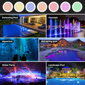 SHASHKA wall-mounted light with 50ft cord offers flexible pool placement