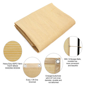 Shatex breathable shade fabric promotes airflow for cooler outdoor spaces.