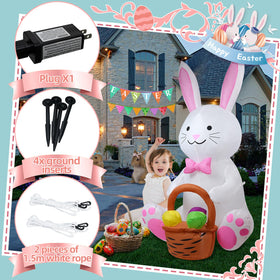 SHDEJTG Inflatable Bunny assembly with blower for easy setup