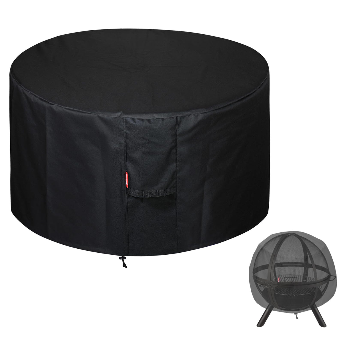 SheeChung Fire Pit Cover 36x34 fits Ikuby Sphere for patio protection