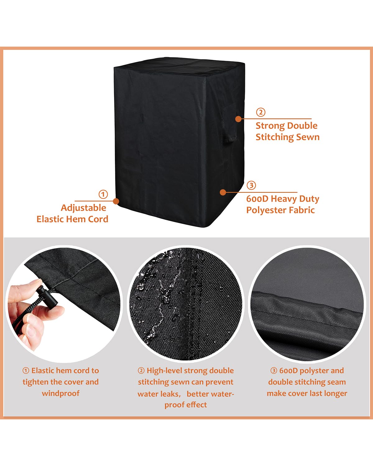 SheeChung adjustable drawstring ensures a snug fit for various pits