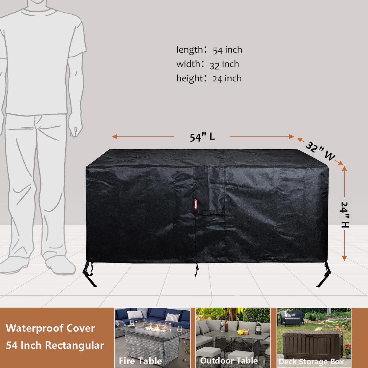Secure buckle system keeps SheeChung cover in place during windy days