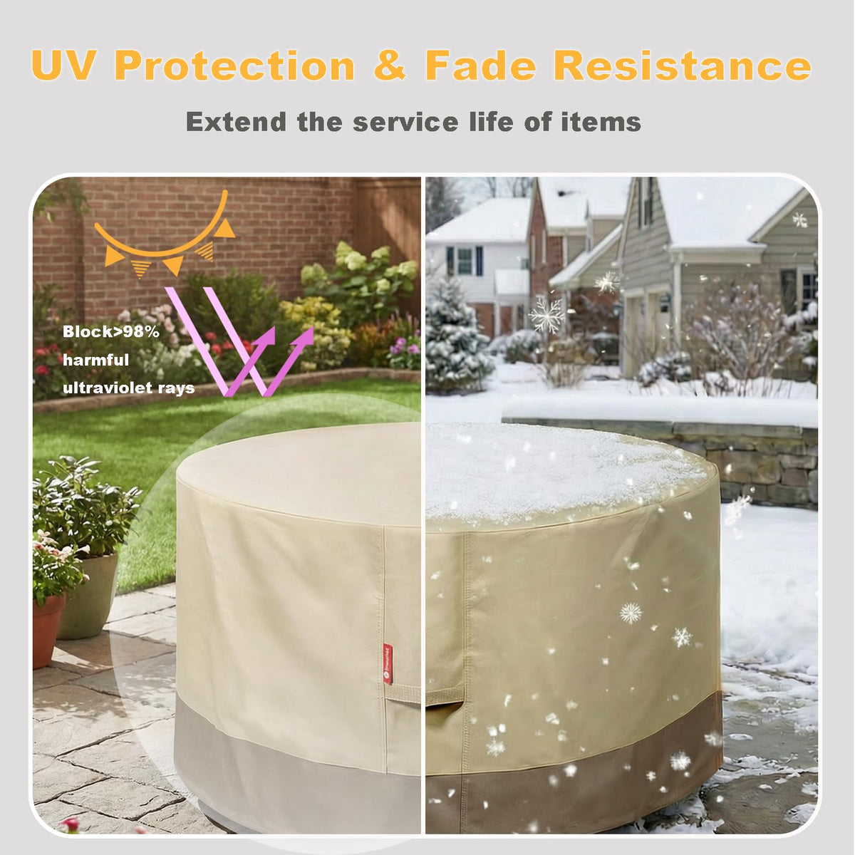 SheeChung fire pit cover fits Solo Stove surrounds and many 40-44 inch pits.