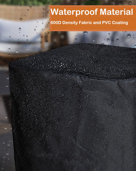 SheeChung heavy-duty 600D fabric fire pit cover for durable protection
