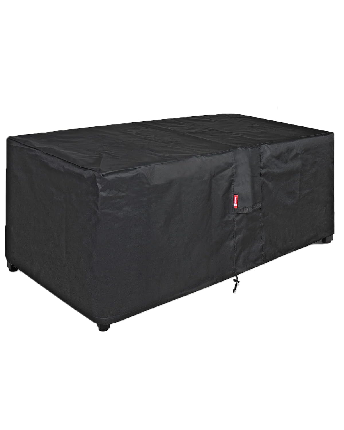 SheeChung rectangular fire pit cover over a 54x34 inch table protecting from rain