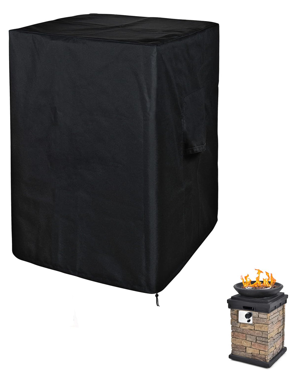 SheeChung square fire pit cover for 21x21 inch pits with 33 inch height, protective outdoor use