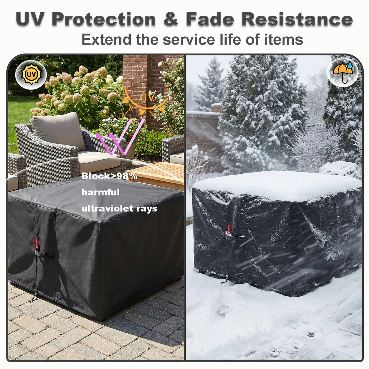 SheeChung square cover interior PVC coating shields against moisture
