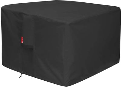 SheeChung fire pit cover square 40x40 front view protects outdoor pit from debris.