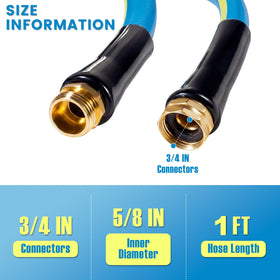 SheeChung hose extension visual highlights versatile use for RVs, gardens, and buckets.