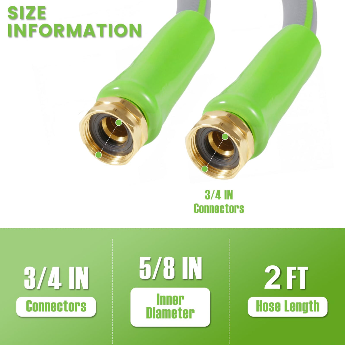 SheeChung leader hose with O-ring seal for easy, leak-proof faucet connections.