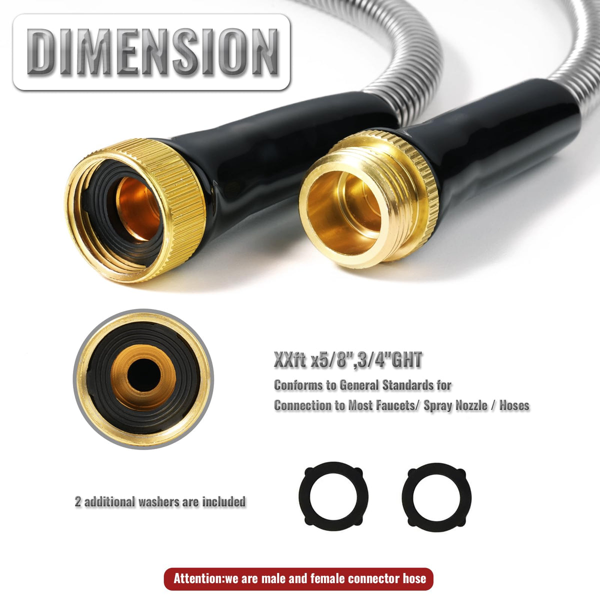 SheeChung metal hose with 304 stainless steel resists sun exposure for durability.