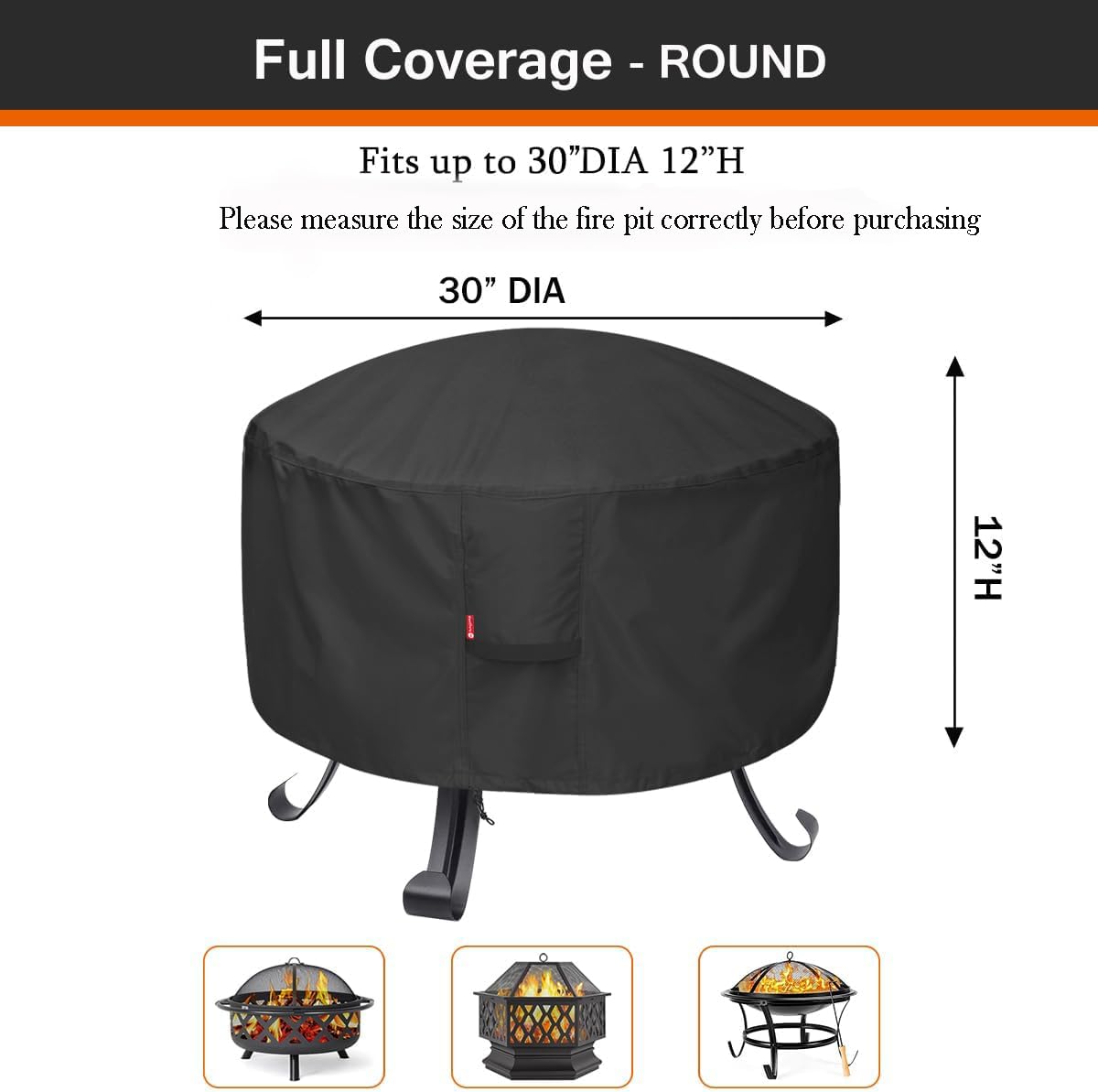 SheeChung adjustable-drawstring round cover seals tightly against wind and debris.