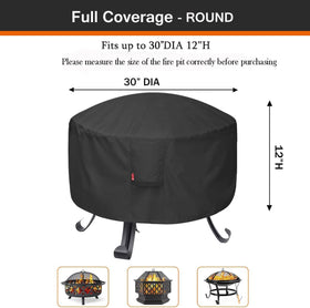 SheeChung adjustable-drawstring round cover seals tightly against wind and debris.