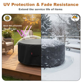 SheeChung winter-ready cover stores easily and guards pits during cold seasons.