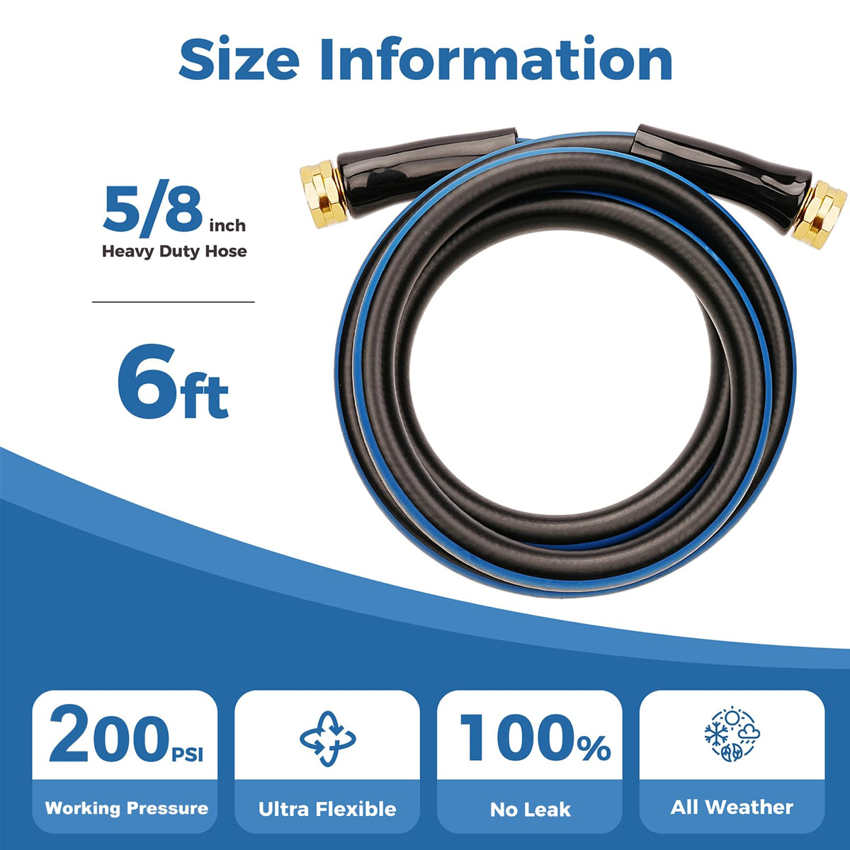 SheeChung rubber garden hose emphasizes durability for daily watering tasks.