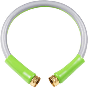SheeChung short garden hose 2ft with brass fittings for secure leak-free connections.