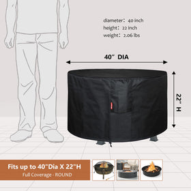 SheeChung waterproof fire pit cover durable fabric for all weather