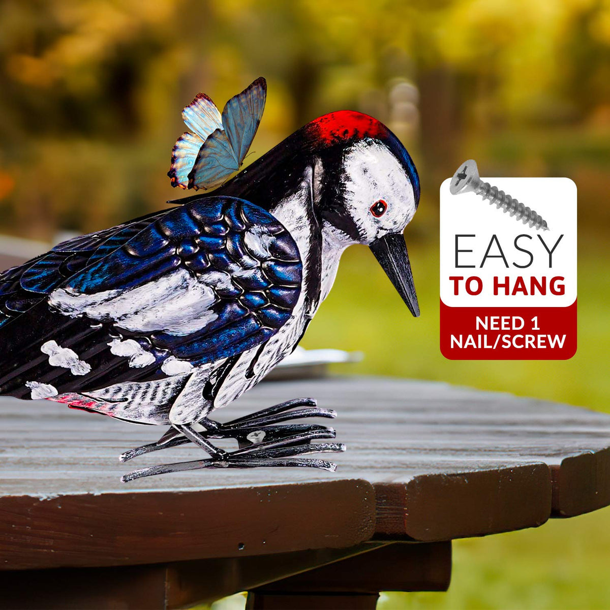 Shefio Metal Bird Statue Collection brightens gardens and resists weather.