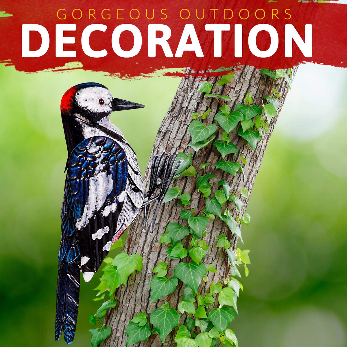 Shefio Metal Blue Jay Outdoor Sculpture adds natural elegance to spaces.